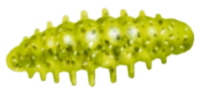 Приманка ZUB NOA LARVA  40мм(1,6") -6шт, (цвет 310) желтый с блестками