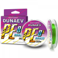 Шнуры DUNAEV BRAID PE X8 ЯРКО ЗЕЛЕНЫЙ