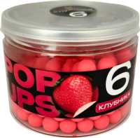 Бойлы CARPELLA POP-UP 6мм Клубника (25г)
