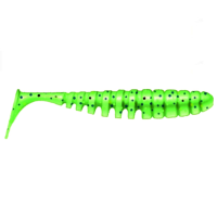Приманка ZUB-SHAD  75мм(3")-6шт, (цвет 351) шартрез с блестками