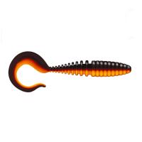 Приманка ZUB-TWIST 150мм(5,9")-4шт, (цвет 034) черный верх-оранжевый низ