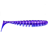 Приманка ZUB-SHAD  50мм(2")-10шт, (цвет 610) фиолетовый с блестками