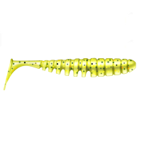 Приманка ZUB-SHAD  75мм(3")-6шт, (цвет 310) желтый с блестками