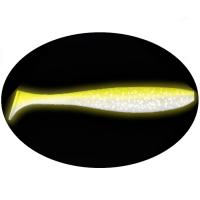 Приманка ZUB-IZI 165мм(6,5")-4шт, (цвет 404) желтый светящийся