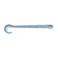 Приманка ZUB-WORM-ZANDER 108мм(4,3")-5шт, (Цвет 406) голубой верх - перламутр низ