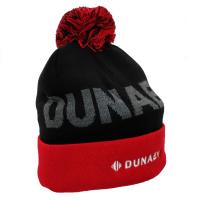 Шапка черная с помпоном "DUNAEV"