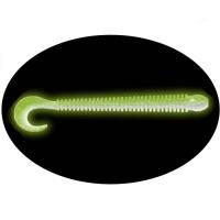 Приманка ZUB-WORM-ZANDER 108мм(4,3")-5шт, (цвет 403) зеленый светящийся