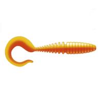 Приманка ZUB-TWIST 100мм(4")-4шт, (Цвет 405) желтый верх - оранжевый низ