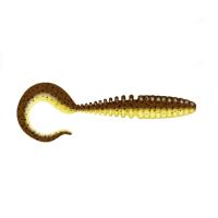 Приманка ZUB-TWIST  90мм(3,5")-5шт, (Цвет 409) машинное масло верх - желтый низ