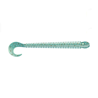 Приманка ZUB-WORM-ZANDER 108мм(4,3")-5шт, (цвет 505) зеленый с блестками