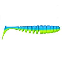 Приманка ZUB-SHAD  75мм(3")-6шт, (цвет 020) синий верх - желтый низ