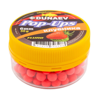 Бойлы DUNAEV POP-UP 6мм Клубника (30г)