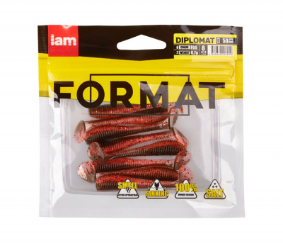 Силиконовая приманка FORMAT DIPLOMAT 50mm (8шт.) цвет F09