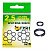 Кольцо заводное ROSCO,  №1. 3,99 мм/5,44 мм, BLACK, тест 6 кг. (уп. 16 шт.)