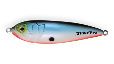 Блесна колеблющаяся Strike Pro Killer Profy 75S, 75 мм, 11 гр, Одинарный-незацепляйка, цвет: A05 Blu