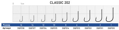 Крючок Dunaev Classic 202 # 4 (упак. 8 шт)