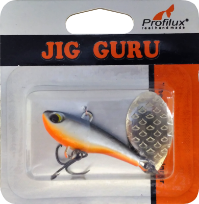 Джиг-блесна Тэйл-Спиннер (14 гр)  цв.302 ("Серебро"-черноспинка) Джиг-блесна Тэйл-Спиннер (14 гр)  цв.302 ("Серебро"-черноспинка)