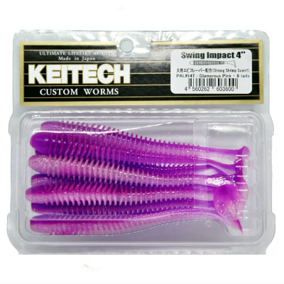 Приманка силиконовая Keitech Swing Impact 4" PAL #14 Glamorous Pink Приманка силиконовая Keitech Swing Impact 4" PAL #14 Glamorous Pink