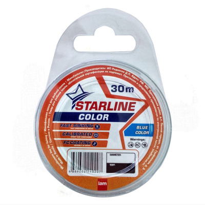 Монофильная леска STARLINE  30m (blue) d0.203 Монофильная леска STARLINE  30m (blue) d0.203
