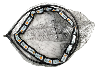 Голова для подсачека 40 х 35 х 27см (Д х Ш х Г), сетка леска, ячейка 7 мм, рамка карбон.вес 125 гр.