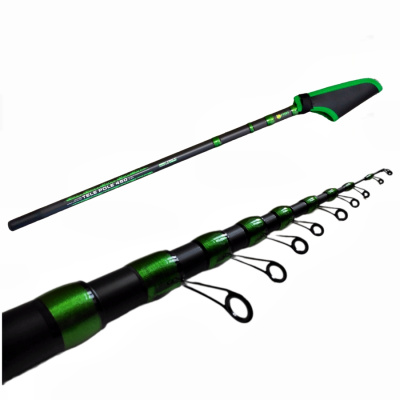 Удилище телескопическое с кольцами (болонское) "TELE POLE" FISH CRYSTAL, длина 5 м (до 40 Gr)