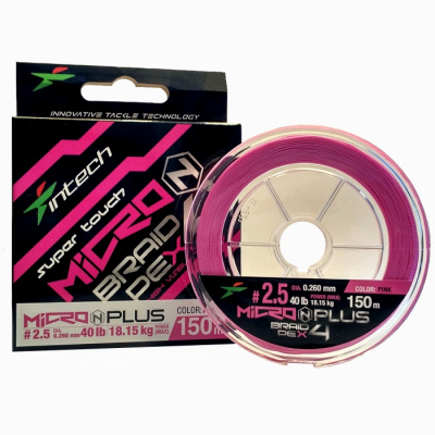 Шнур плетеный Intech MicroN Plus PE x4 150m (#2.5 (40lb / 18.14kg)) Шнур плетеный Intech MicroN Plus PE x4 150m (#2.5 (40lb / 18.14kg))