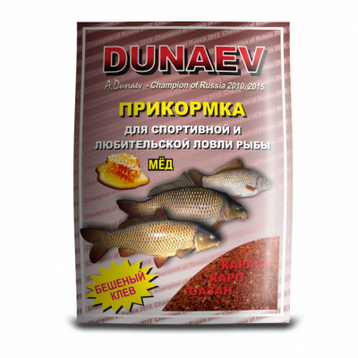 Прикормка "DUNAEV КЛАССИКА" 0.9кг Карп Мед