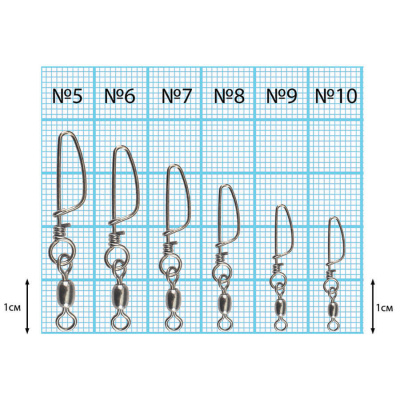 Вертлюжок бочка с застежкой "Открытая" Dunaev #10 Вертлюжок бочка с застежкой "Открытая" Dunaev #10