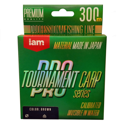Монофильная леска TOURNAMENT PRO CARP 300m (brown) d0.331 Монофильная леска TOURNAMENT PRO CARP 300m (brown) d0.331