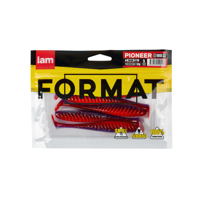 Силиконовая приманка FORMAT PIONEER 100mm (5шт.) цвет F18
