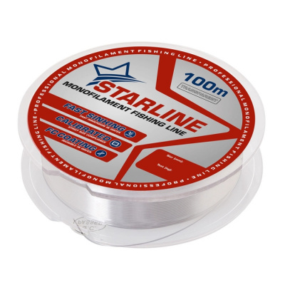 Монофильная леска STARLINE 100m (transparent) d0.234 Монофильная леска STARLINE 100m (transparent) d0.234