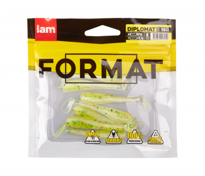 Силиконовая приманка FORMAT DIPLOMAT 50mm (8шт.) цвет F14