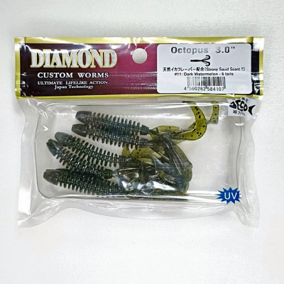 Силиконовая приманка DIAMOND Octopus 3" #11 Силиконовая приманка DIAMOND Octopus 3" #11