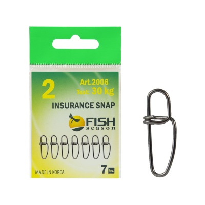 Застежка Insurance, №000 (4 кг), (упак. 7 шт) Застежка Insurance, №000 (4 кг), (упак. 7 шт)