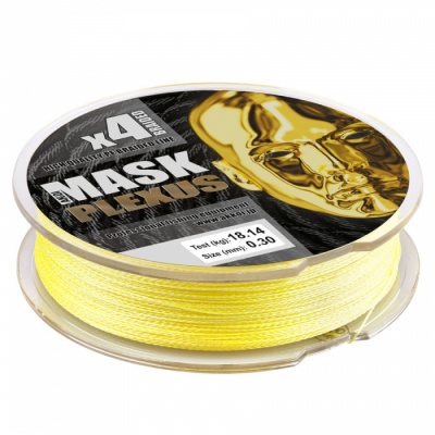 Леска плетёная AKKOI Mask Plexus 125m (yellow) d0,30mm Леска плетёная AKKOI Mask Plexus 125m (yellow) d0,30mm