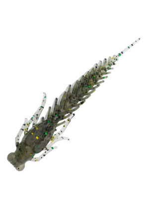 Приманка ZUB-LARVA 100мм(4")-4шт, (цвет 501) серый с блестками