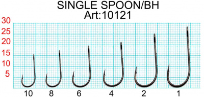 Крючок SINGLE SPOON BAITHOLDER с БОЛЬШИМ ухом №6, покрытие BN (7 шт) Крючок SINGLE SPOON BAITHOLDER с БОЛЬШИМ ухом №6, покрытие BN (7 шт)
