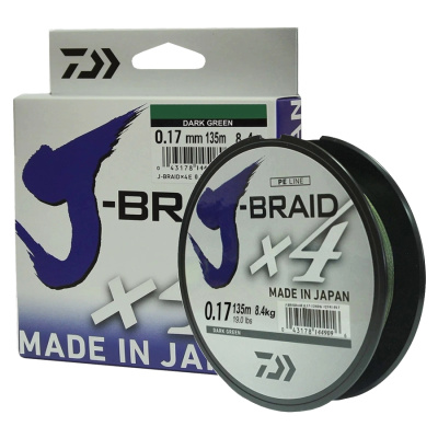 Шнур Daiwa J-Braid X4 0.17 mm Шнур Daiwa J-Braid X4 0.17 mm