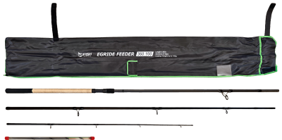 Удилище фидерное "EGRIDE FEEDER" FISH CRYSTAL , тест до 100 г, 3,60 м, 3+3 tips