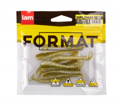 Силиконовая приманка FORMAT DIPLOMAT 50mm (8шт.) цвет F04
