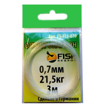 Поводковый материал ФЛЮОРОКАРБОН 0,35 мм. тест 7,9 кг. (3 м) Поводковый материал ФЛЮОРОКАРБОН 0,35 мм. тест 7,9 кг. (3 м)