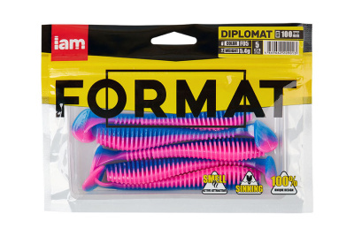 Силиконовая приманка FORMAT DIPLOMAT 100mm (5шт.) цвет F05n