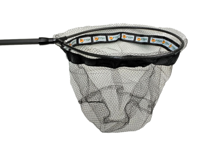 Голова для подсачека 40 х 35 х 27см (Д х Ш х Г), сетка леска, ячейка 7 мм, рамка карбон.вес 125 гр.