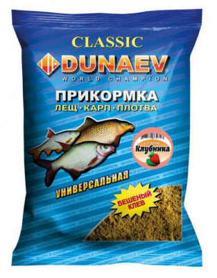 Прикормка "DUNAEV КЛАССИКА" 0.9кг Универсальная Клубника