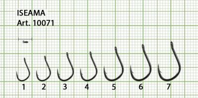Крючок ISEAMA-RING №2 с ушком, покрытие BN (10 шт) Крючок ISEAMA-RING №2 с ушком, покрытие BN (10 шт)