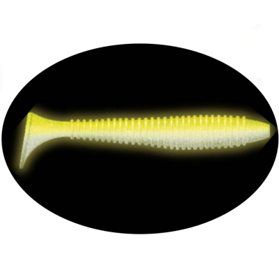 Приманка ZUB-SWING  87мм(3,4")-5шт, (цвет 404) желтый светящийся