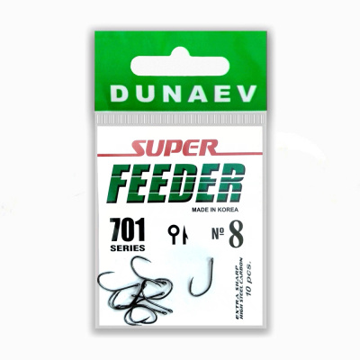 Крючок Dunaev Super Feeder 701 # 8 (упак. 10 шт)