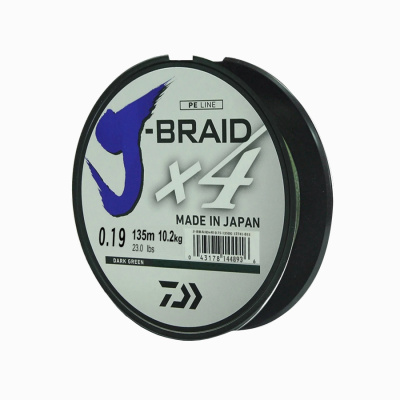 Шнур Daiwa J-Braid X4 0.19 mm Шнур Daiwa J-Braid X4 0.19 mm