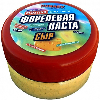 Паста Dunaev 50мл Форель Сыр Желтая