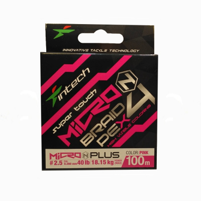 Шнур плетеный Intech MicroN Plus PE x4 100m (#2.5 (40lb / 18.14kg)) Шнур плетеный Intech MicroN Plus PE x4 100m (#2.5 (40lb / 18.14kg))